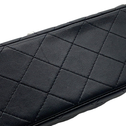 CHANEL Matelasse Chain Shoulder Bag BlackA01112 Lambskin Size 25