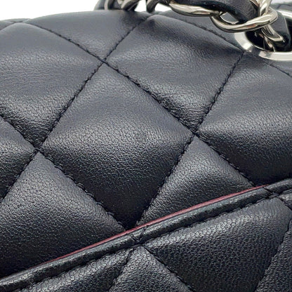 CHANEL Matelasse Chain Shoulder Bag BlackA01112 Lambskin Size 25