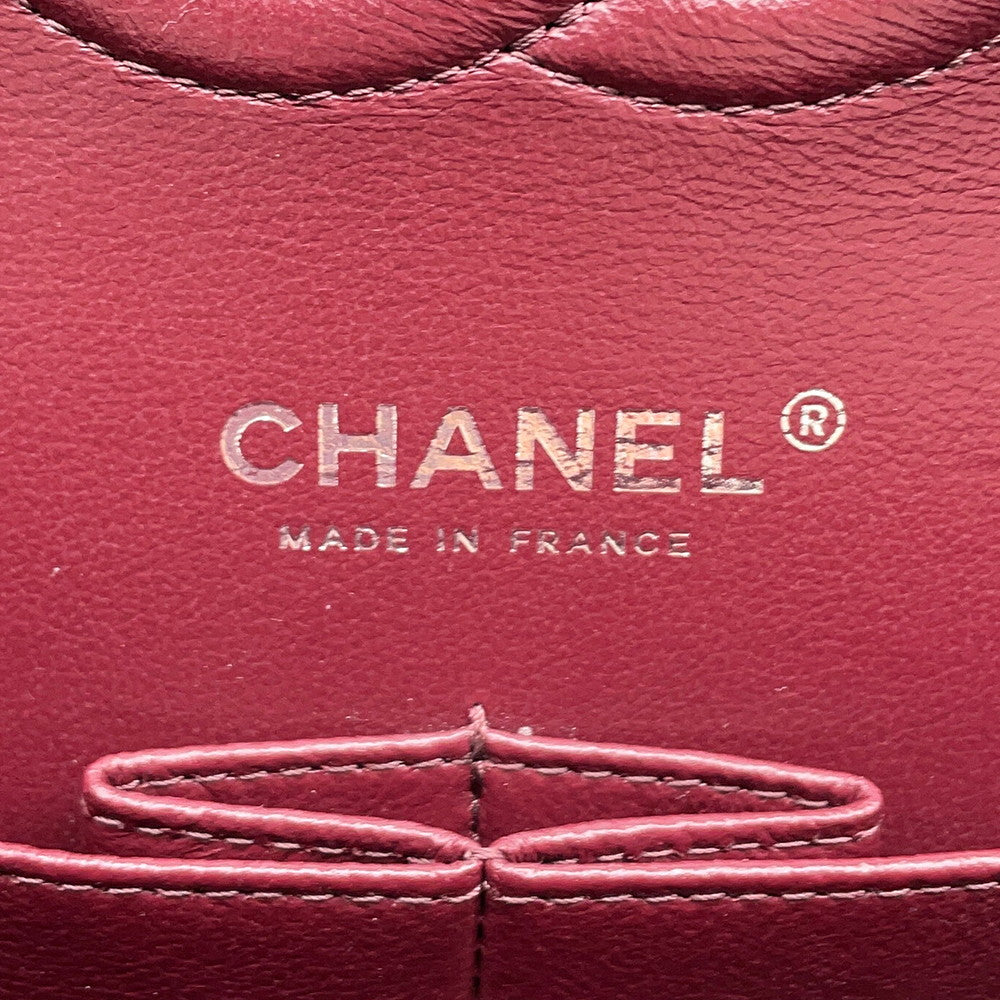 CHANEL Matelasse Chain Shoulder Bag BlackA01112 Lambskin Size 25