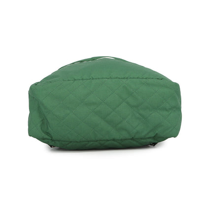 CHANEL CC Logo Backpack Green Nylon