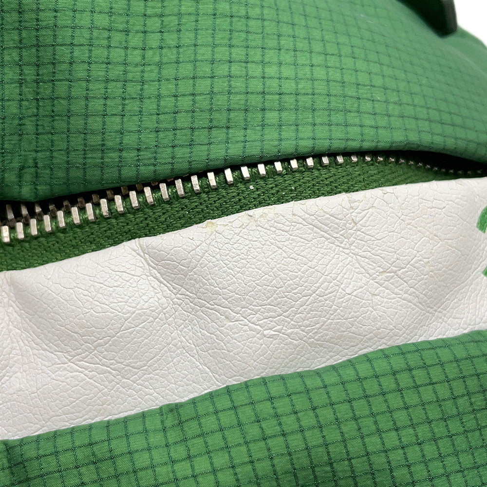 CHANEL CC Logo Backpack Green Nylon