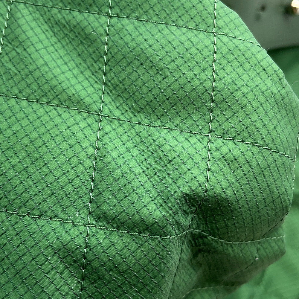 CHANEL CC Logo Backpack Green Nylon