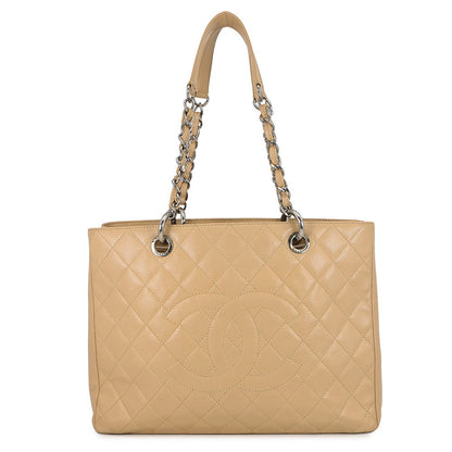 CHANEL GSTTote Bag BeigeA50995 Caviar Leather