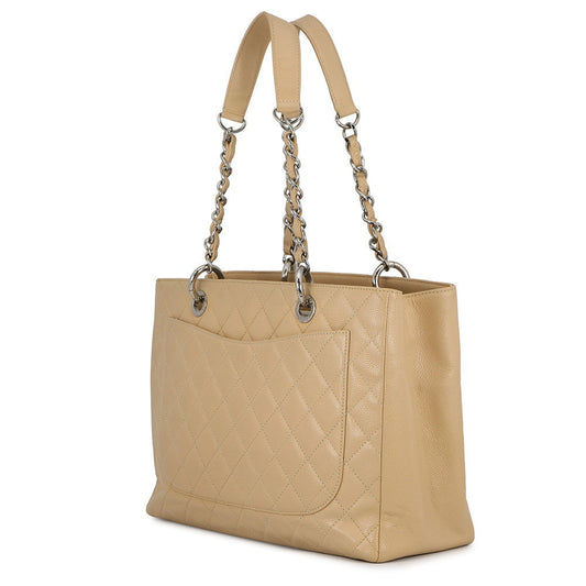 CHANEL GSTTote Bag BeigeA50995 Caviar Leather