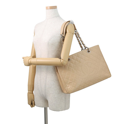 CHANEL GSTTote Bag BeigeA50995 Caviar Leather