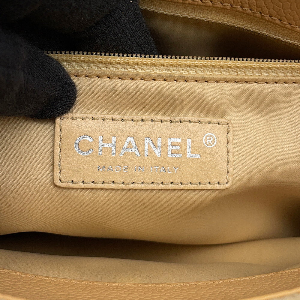 CHANEL GSTTote Bag BeigeA50995 Caviar Leather