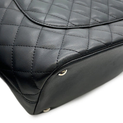 CHANEL Cambon line Tote Bag BlackA25167 Lambskin Patent Leather Size Medium