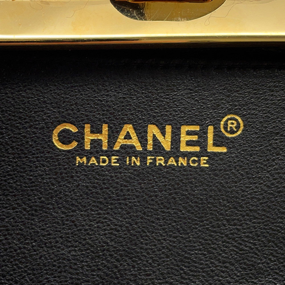 CHANEL Crystal Party Bag Black Tweed