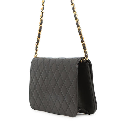 CHANEL Matelasse Push Lock ChainShoulder Bag BlackA00568 Lambskin