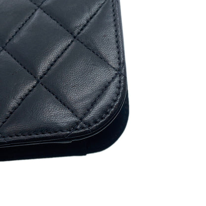 CHANEL Matelasse Push Lock ChainShoulder Bag BlackA00568 Lambskin