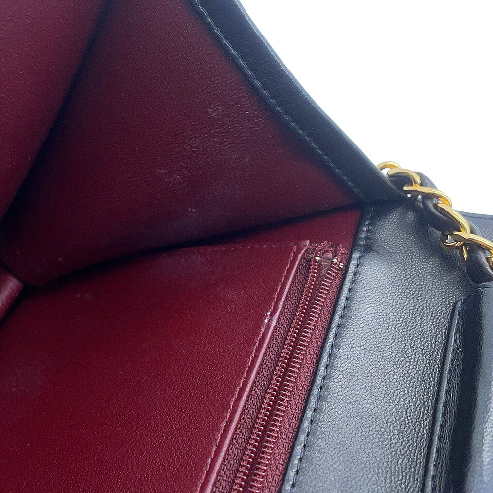 CHANEL Matelasse Push Lock ChainShoulder Bag BlackA00568 Lambskin