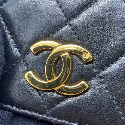 CHANEL Matelasse Push Lock ChainShoulder Bag BlackA00568 Lambskin