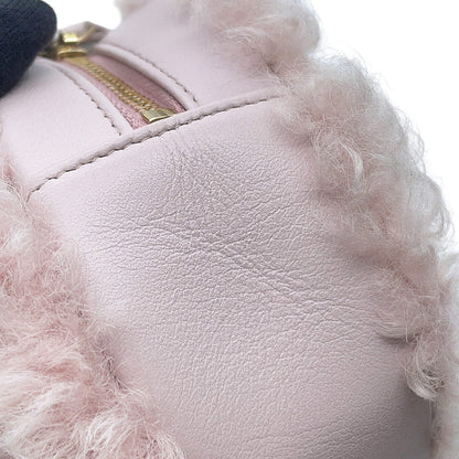 CHANEL CHANEL19 Round ChainShoulder Bag PinkAP0945 Fur Lambskin