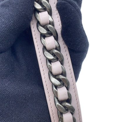 CHANEL CHANEL19 Round ChainShoulder Bag PinkAP0945 Fur Lambskin