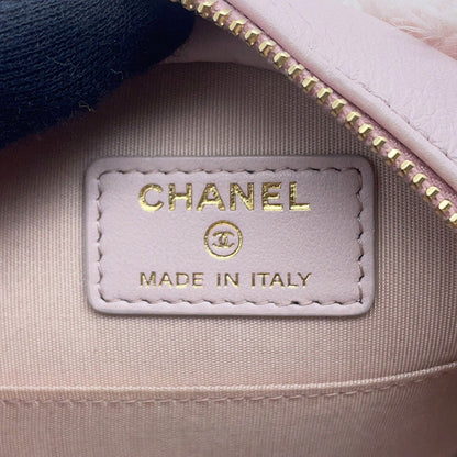 CHANEL CHANEL19 Round ChainShoulder Bag PinkAP0945 Fur Lambskin