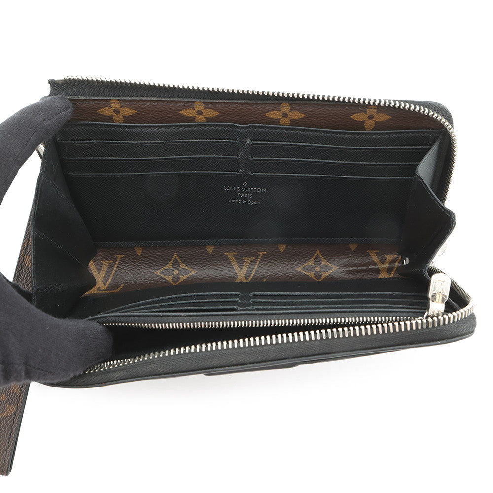 LOUIS VUITTON Zippy Dragonne NoirM69407 Monogram Macassar Canvas