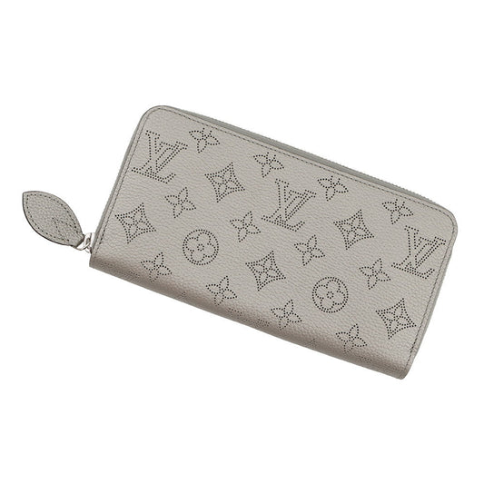 LOUIS VUITTON Zippy Wallet MetalicGrayM81642 Monogram Mahina