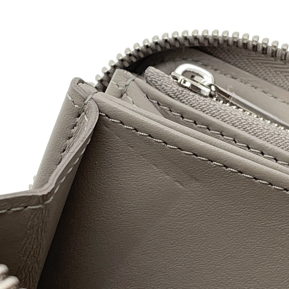 LOUIS VUITTON Zippy Wallet MetalicGrayM81642 Monogram Mahina