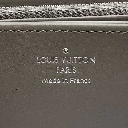 LOUIS VUITTON Zippy Wallet MetalicGrayM81642 Monogram Mahina