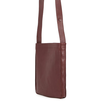 HERMES Tudu Shoulder Bag Bordeaux Leather