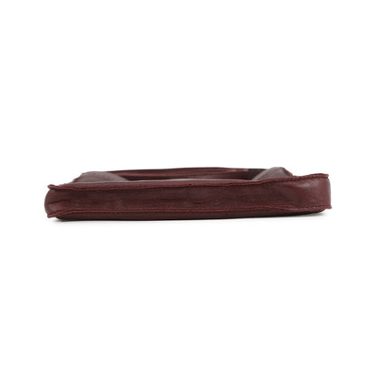 HERMES Tudu Shoulder Bag Bordeaux Leather