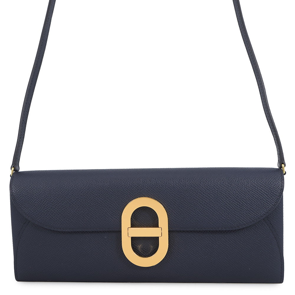 HERMES Chaine d'Ancre Too Go Blue Indigo Epsom
