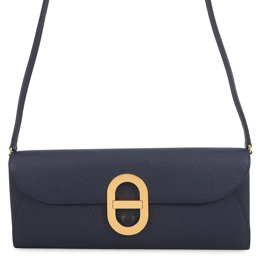 HERMES Chaine d'Ancre Too Go Blue Indigo Epsom