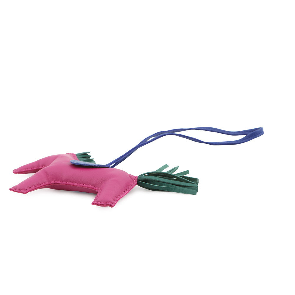 HERMES Rodeo Rose Purple/Blue Electric/Malachite Lambskin Size MM