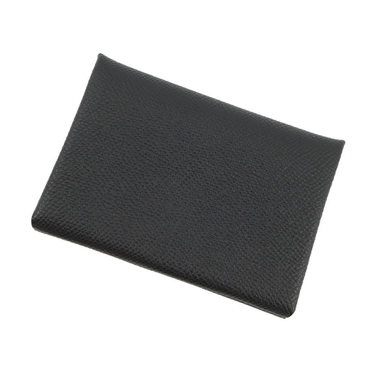 HERMES Calvi Duo Black Epsom