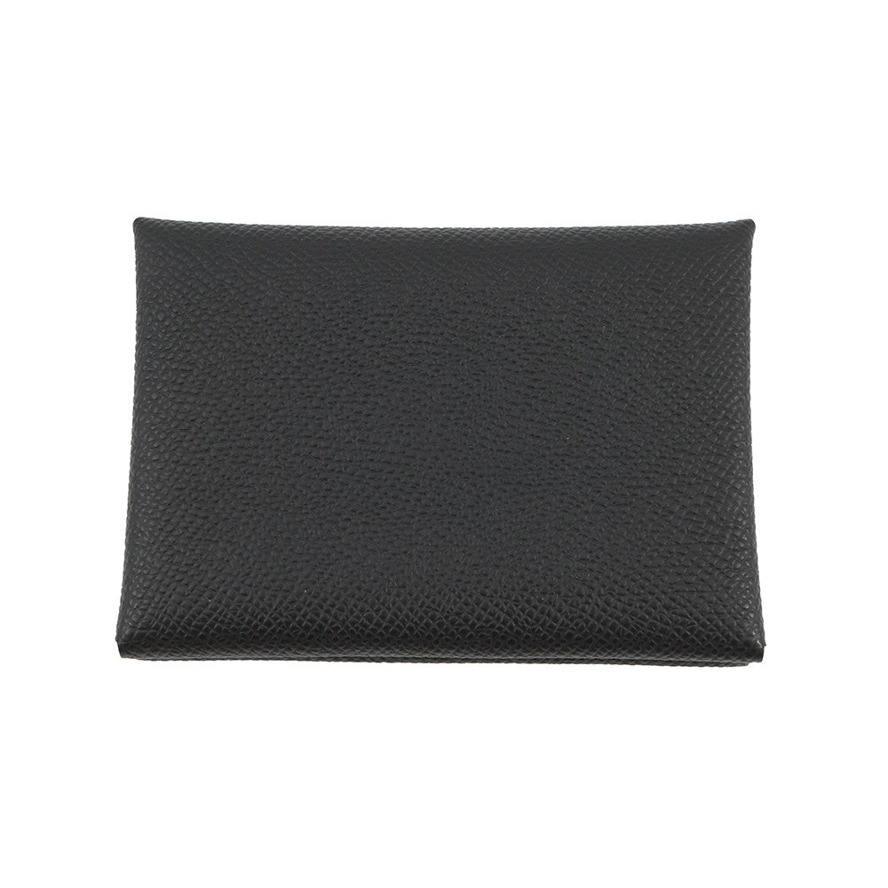 HERMES Calvi Duo Black Epsom