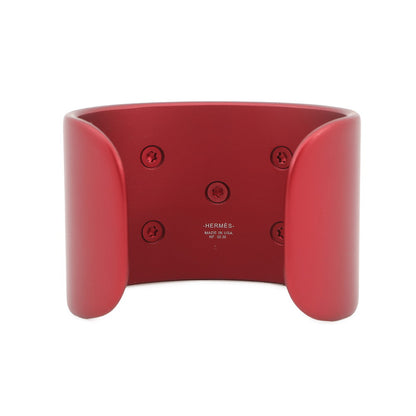 HERMES Coryedosian Bangle Size S Red SunsetAluminium