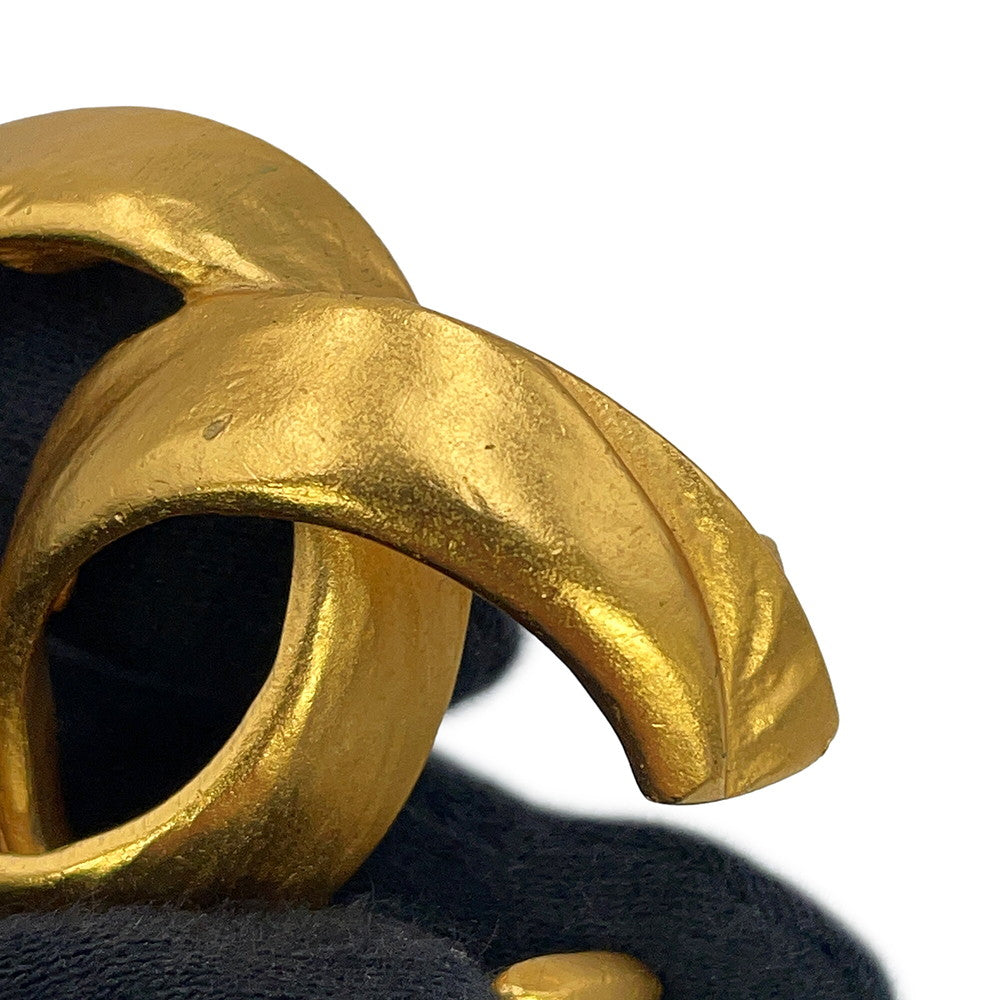 CHANEL CC Logo Brooch Gold Gold Plated