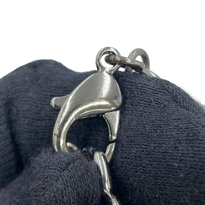 CHANEL CC Logo ChainBracelet Black/Silver Metal Velvet Rhinestone Faux Pearl