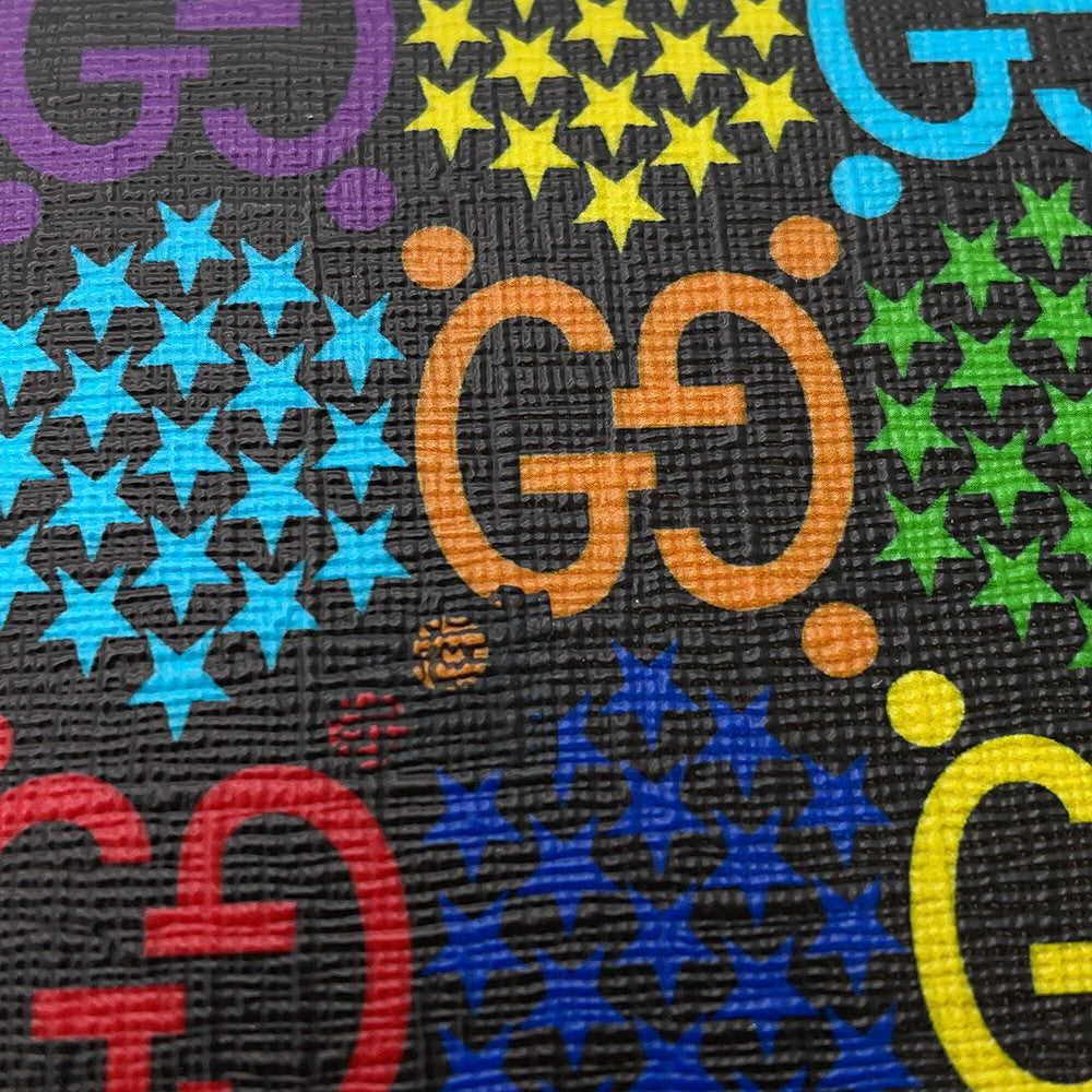 GUCCI GG Psychedelic Zip-Around Wallet Black/Multicolor601079 GG psychedelic