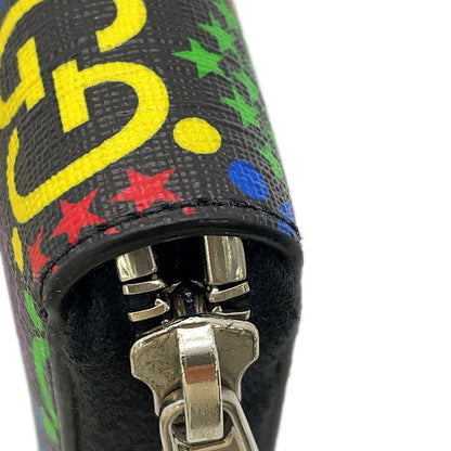 GUCCI GG Psychedelic Zip-Around Wallet Black/Multicolor601079 GG psychedelic