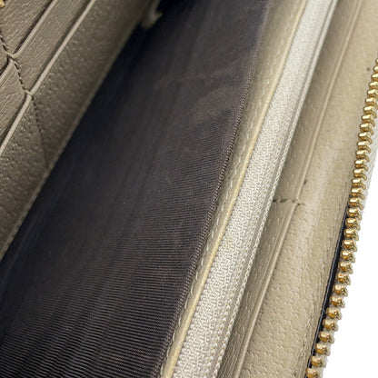 GUCCI GG Supreme Ophidia Zip-Around Wallet Beige/White523154 GG Supreme/Leather