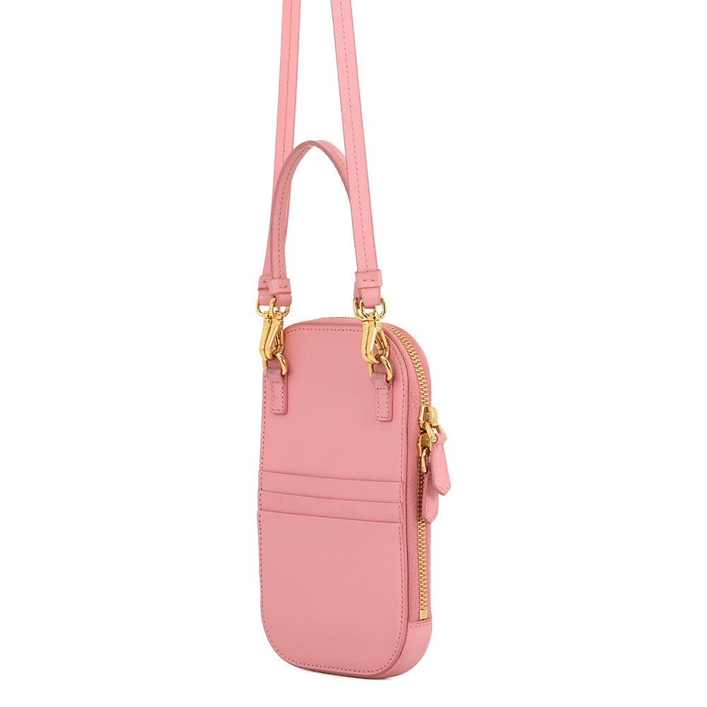 PRADA Smartphone case Pink1BP027 Saffiano Leather