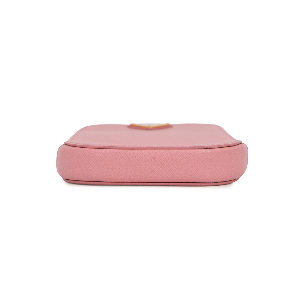 PRADA Smartphone case Pink1BP027 Saffiano Leather