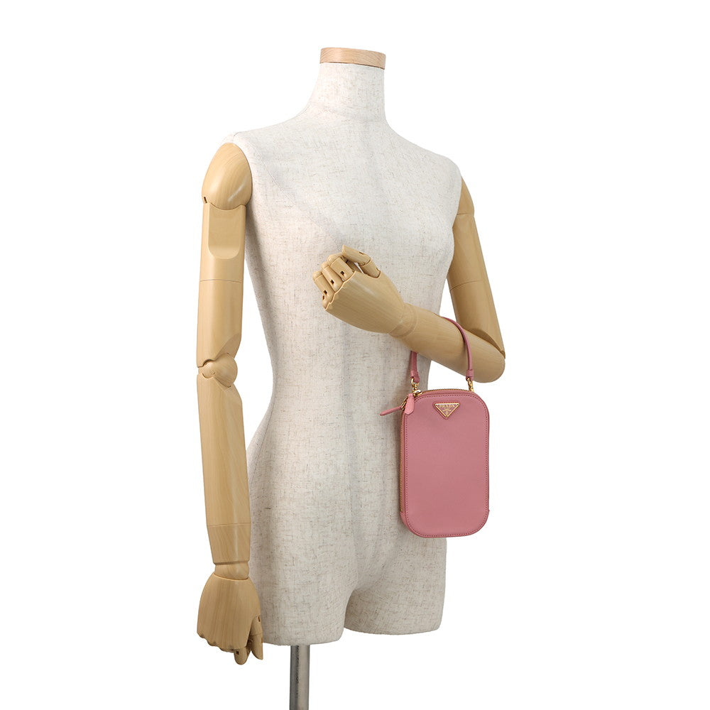 PRADA Smartphone case Pink1BP027 Saffiano Leather