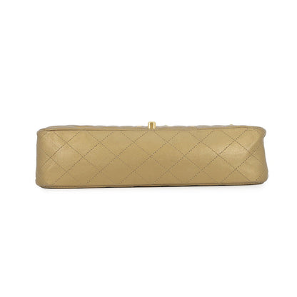 CHANEL Matelasse Egyptian Bag Charm Chain Shoulder Bag GoldA01112 Lambskin Size 25