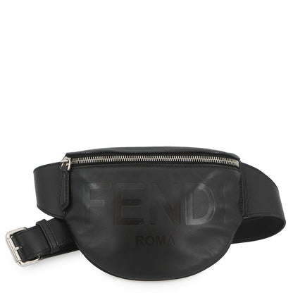 FENDI Logo Crossbody Bag Black7VA525 AFBF Leather