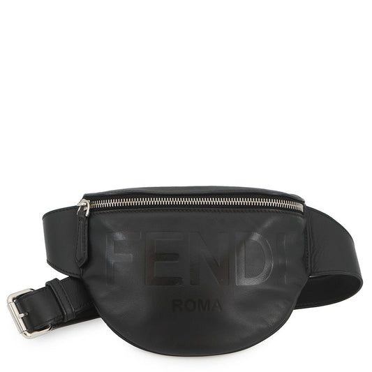 FENDI Logo Crossbody Bag Black7VA525 AFBF Leather