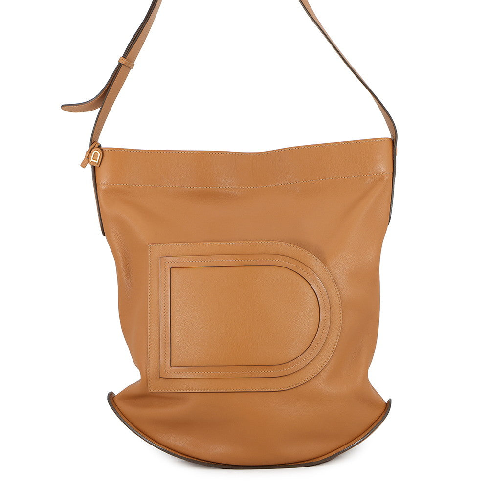 Delvaux Pan Serpique Shoulder Bag Brown Leather