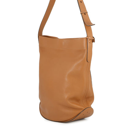 Delvaux Pan Serpique Shoulder Bag Brown Leather
