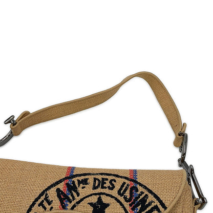 Dior Dior Union Motif Jute Saddle Shoulder Bag BeigeM0446BRUW_M918 Canvas