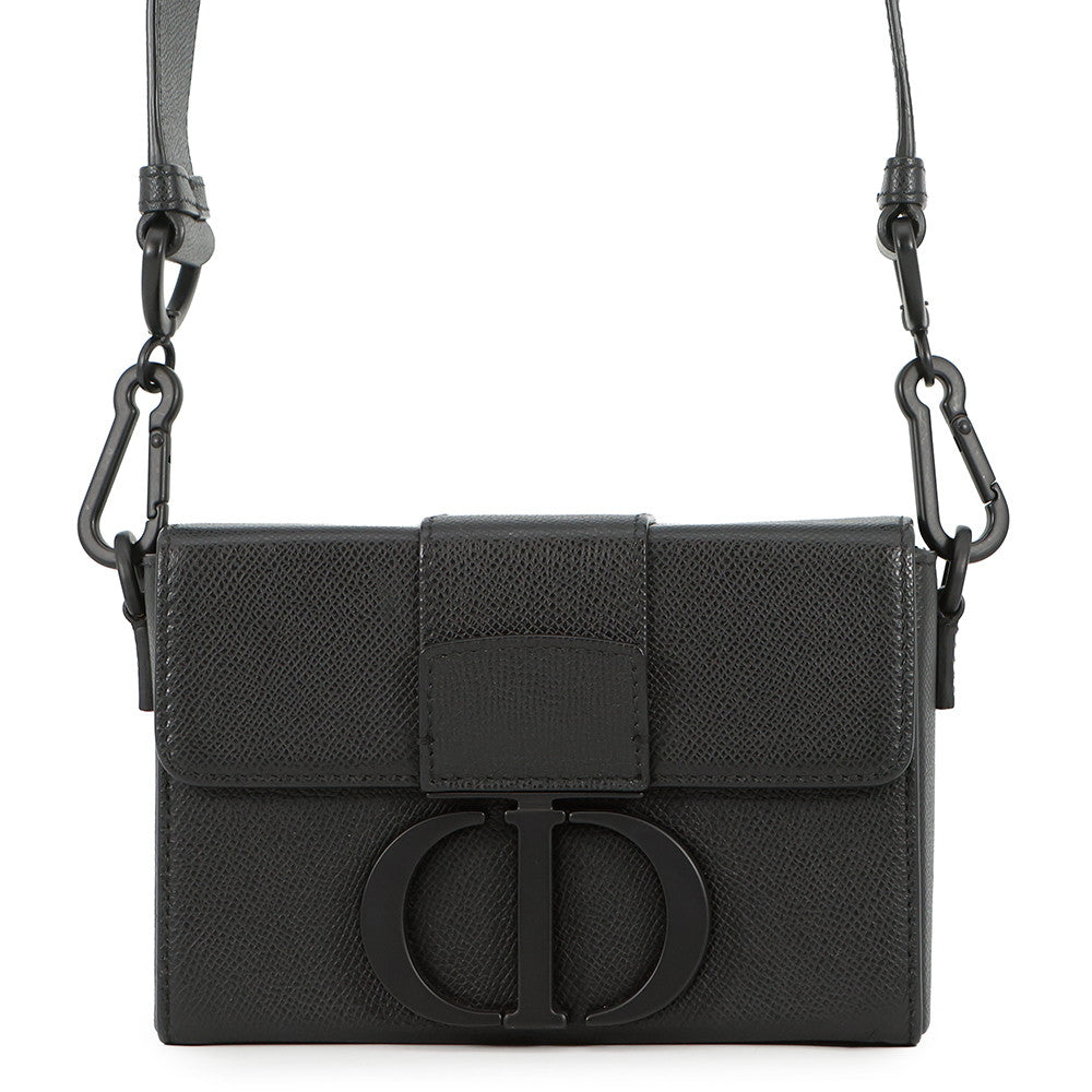 Dior 30 Montaigne Box Shoulder Bag BlackM9204SBAV_M989 Leather