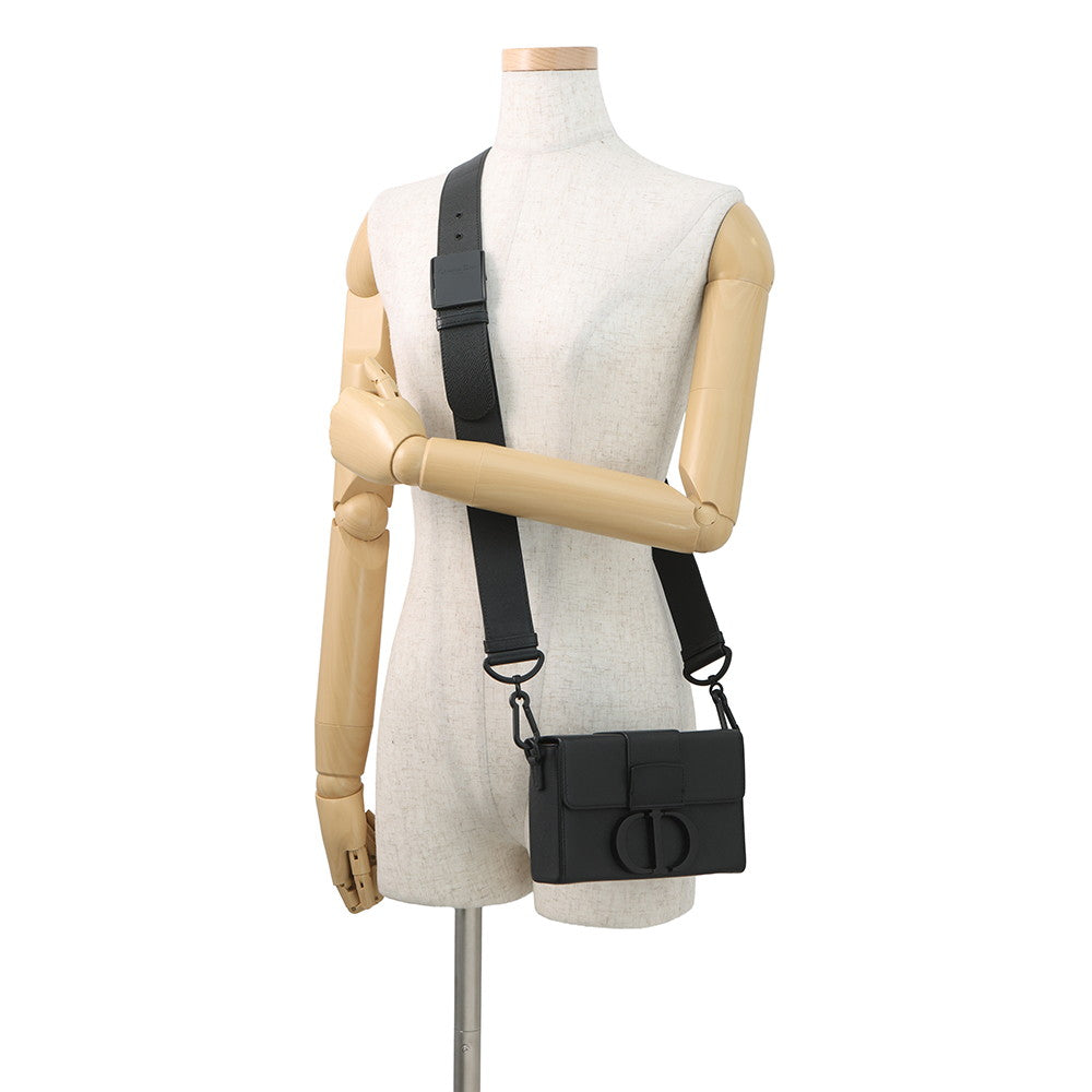 Dior 30 Montaigne Box Shoulder Bag BlackM9204SBAV_M989 Leather
