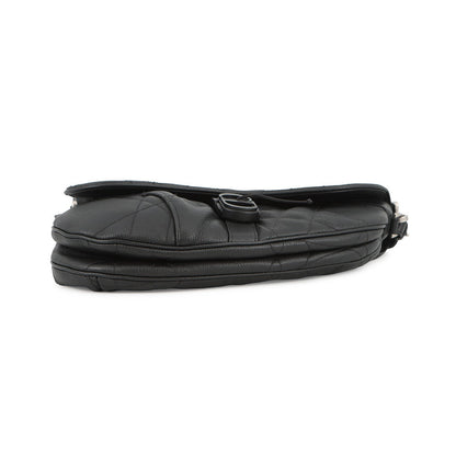 Dior Maxi Canage Saddle Twin Shoulder Bag Black1ADPO306MNE_H00N Calf Leather