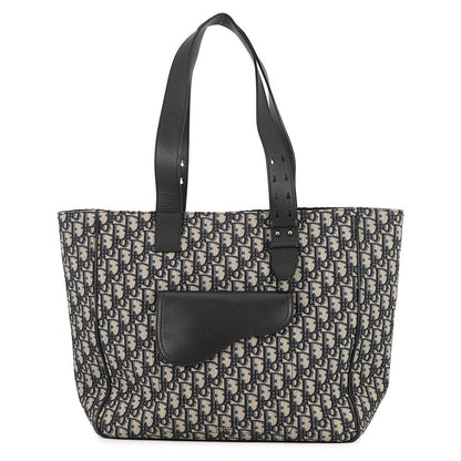 Dior Oblique Saddle Tote Bag Navy/Beige1ADSH176YKS_05EU Canvas Leather