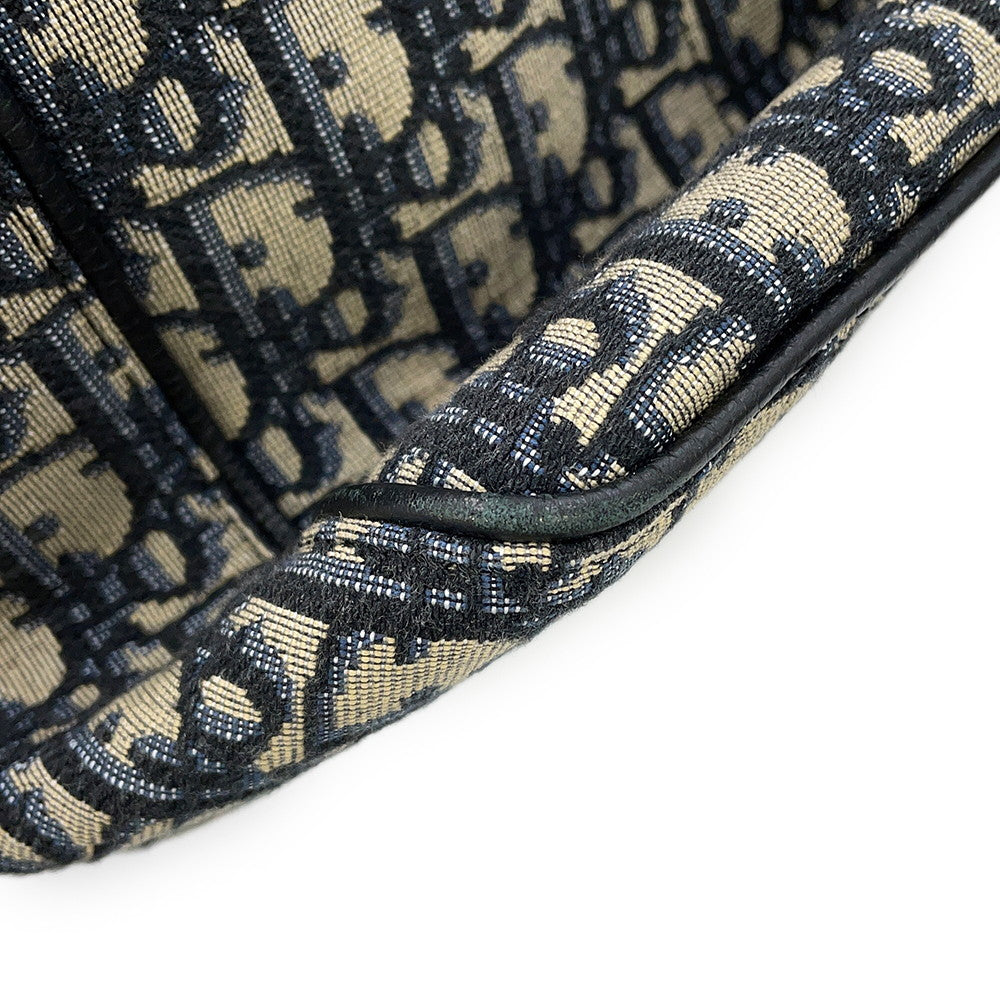 Dior Oblique Saddle Tote Bag Navy/Beige1ADSH176YKS_05EU Canvas Leather